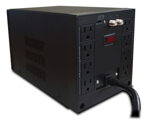 Regulador Cdp R-avr2408 2400va/1800w Con 8 Contactos.