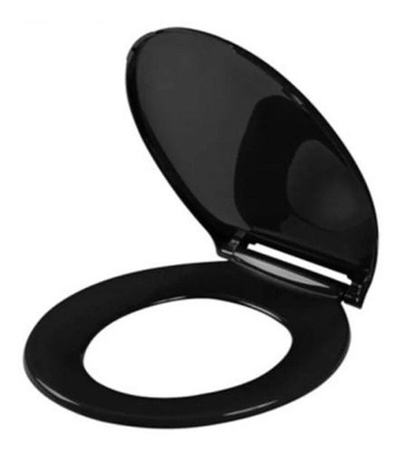 Kit Asiento Sanitario Negro + Tapa Happy