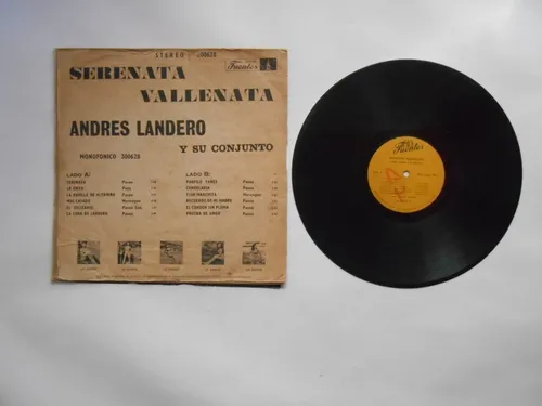 Andres Landero Conjunto Serenata Vallenata Lp Vinilo 1971 (Usado)