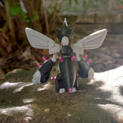 Medabots Belzelga Desarmable Figura Impresión 3d Pixelados_