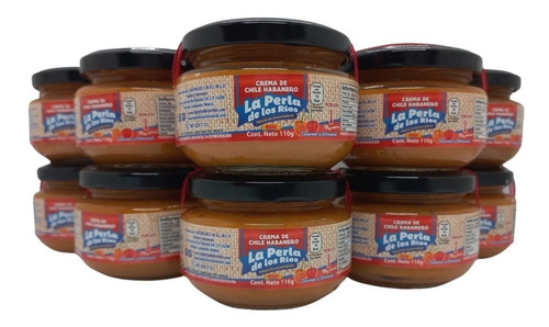 Imagen 1 de 10 de Salsa Habanera Roja La Perla De Los Rios Cont Neto 10pz