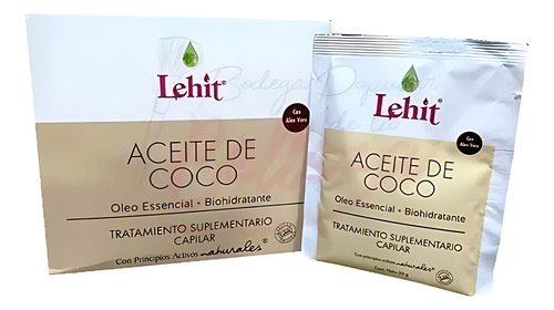 Aceite Coco Lehit Tratamiento 2 Sobre