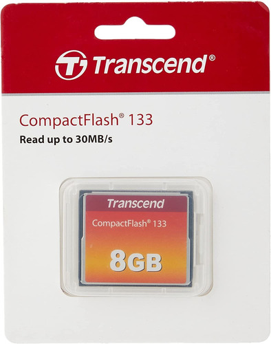 Tarjeta De Memoria Transcend Compactflash 133x 8gb Ts8gcf133