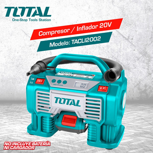 Imagen 2 de 7 de Compresor Inalámbrico 20v 160psi Total