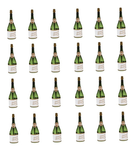 24 Unids Mini Botellas De Burbujas De Champagne Cumpleaños