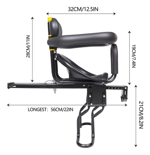 Asiento Bicicleta Bebé Universal Ajustable Silla Delantero