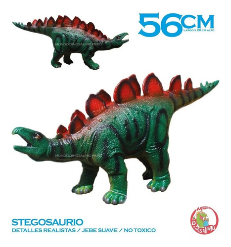Imagen 4 de 4 de Dinosaurio Grande Realista Jebe Suave - Triceratops Jurassic