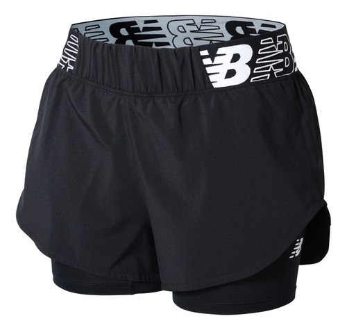 Short New Balance De Dama - Relentless Short - Ws23171bk