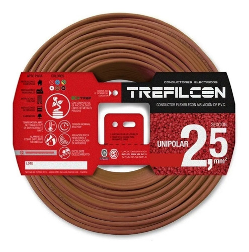 Cable Unipolar 2,5mm Rollo X 50m Trefilcon Original Iram