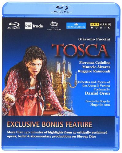 Puccini, Tosca, Arena Di Verona, Cedolins, Raimondi, Blu Ray