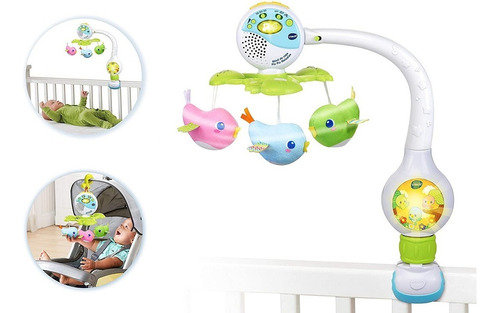 Arco Movil Vtech Musica De Bebe Cochecito,huevito Con Juegos