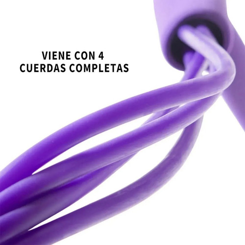 Imagen 3 de 5 de Ligas De Resistencia Piernas Ejercicios Con Bandas Elásticas