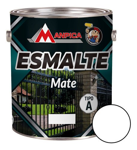 Esmalte ( Mate ) Premium Tipo A Color Blanco 1 Gl Manpica