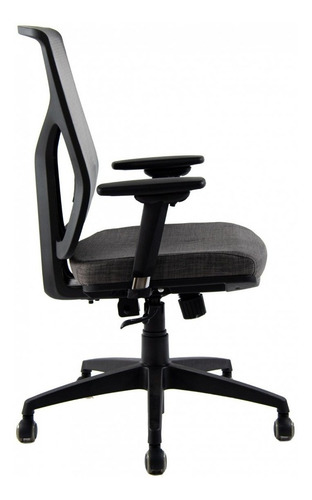 Imagen 4 de 12 de Silla Cool Oficina Con Apoya Cabeza Y Lumbar Base Negra