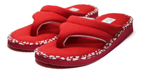 Pantufla Mujer Ojota Algodón. Mod. 3100. Pear Pantuflas