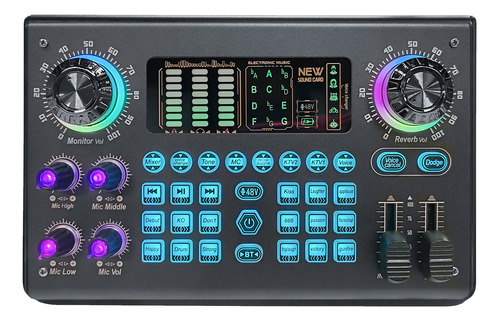 Tarjeta De Sonido Power Console, Mezclador Portátil Digital