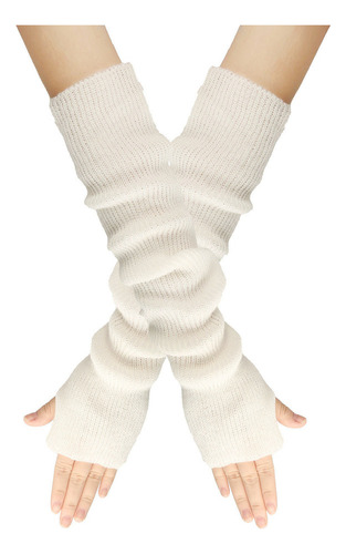 Guantes Largos Sin Dedos, Modernos Guantes De Invierno Para