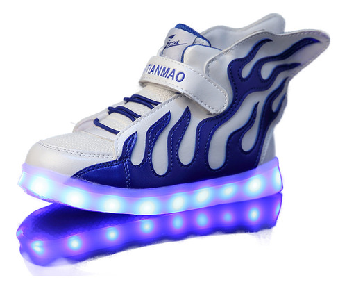 Zapatos Wings Light In The Big Para Niños Con Purpurina Led