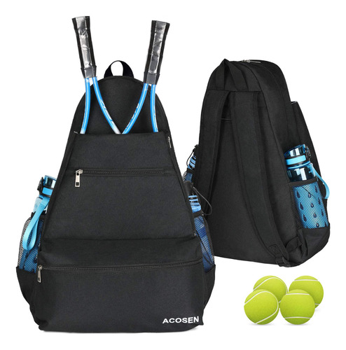 Acosen Morral Bolso Mochila De Tenis Guardar Raquetas