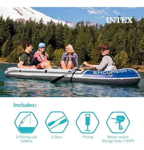 Intex Serie De Botes Inflables De Excursión: Incluye Remos