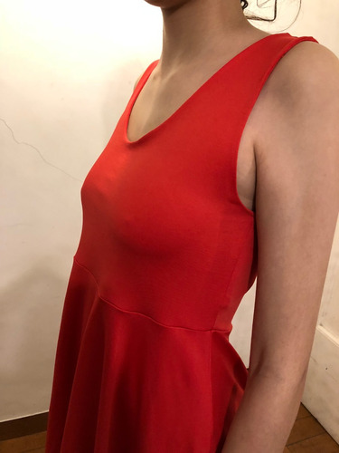 Vestido Muaa Rojo Microfibra Talle Xl