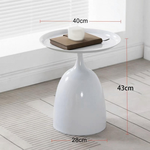 Mesa Auxiliar De Noche, Elegante Decoración, Altura 43cm