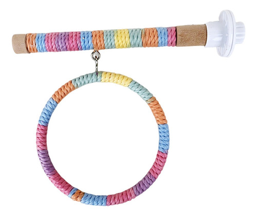 Columpio De Loro Con Soporte De Madera, Hamaca Rosa Azul