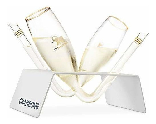 Chambong Soporte De Metal Para Sus Chambong Champagne Glasse