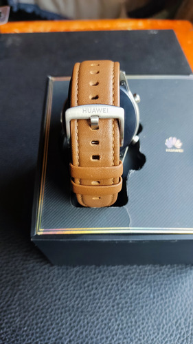 Reloj Huawei Gt2 Pro Negro Piel Genuina Y Silicona Marrón Claro Negro