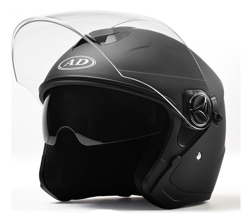 Casco De Moto, Medio Casco, Unisex, De Seguridad Con Lente