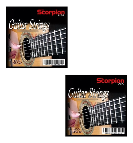 Cuerdas De Guitarra Clásica Spc 40 Scorpion Audioimport
