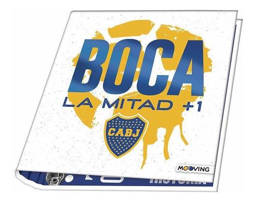 Carpeta Escolar Boca Nro 3 Licencia Mooving