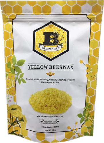 Gránulos Cera De Abejas Amarillo 454g Grado Cosmético Ce