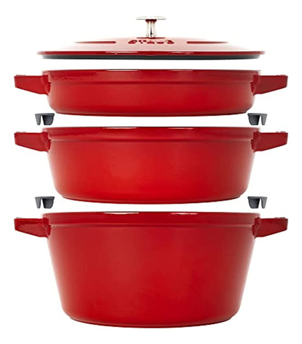 ~? Staub Juego De Hierro Fundido 4-pc, Juego De Utensilios D