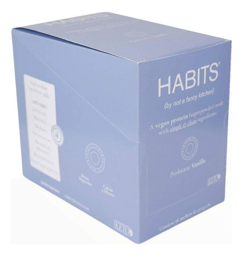 Habits Proteína Vegana Sabor Vainilla Caja Con 16 Sobres De