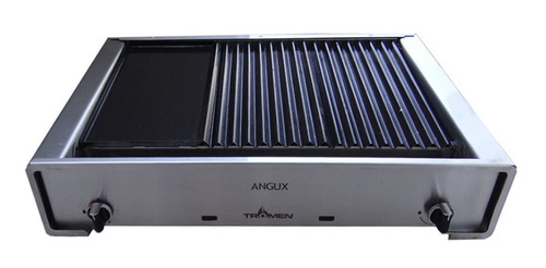 Parrilla A Gas Acero Inox 2 Quemadores Tromen Angux 730 Rex