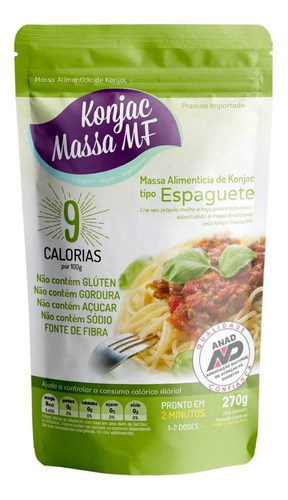 5x Espaguete Konjac 270g Massa Shirataki Emagreça Comendo