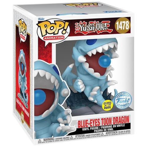 Funko  Pop Dragon Blanco De Ojos Azules Toon Glow 6 Glow