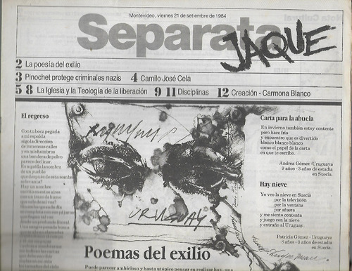 Separata- Poemas Del Exilio- Cela- Teologia De La Liberacion