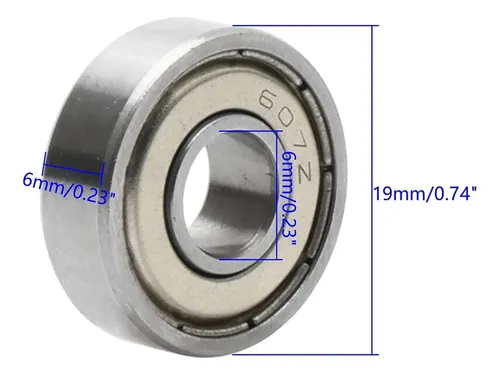 Kit 4 Rolamento 607 Z Zz 607z 607zz - Medidas: 7x19x6mm | MercadoLivre