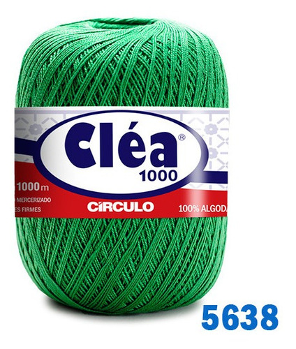 Linha Cléa 1000m Círculo Crochê Cor 5638 - Trevo