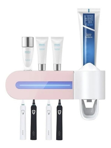 Dispensador Crema Dental Con Luz Uv Esteriliza Cepillos