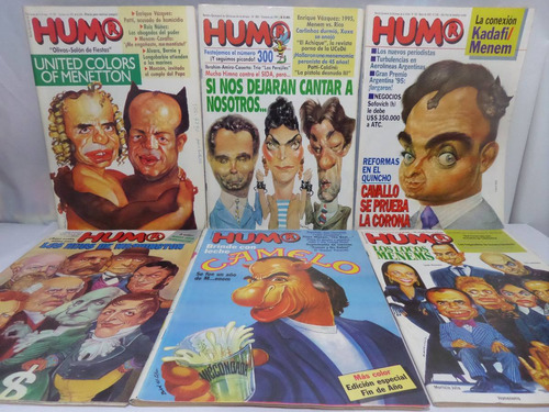 Lote X6 Revistas Humor R,nº300,301,304,305,306,310 La Urraca