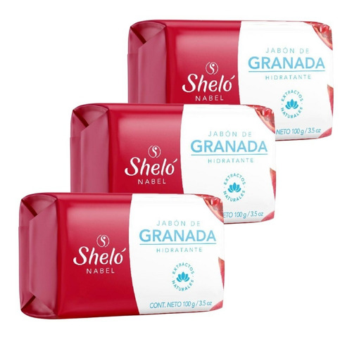 3 Pack Jabón De Granada Shelo