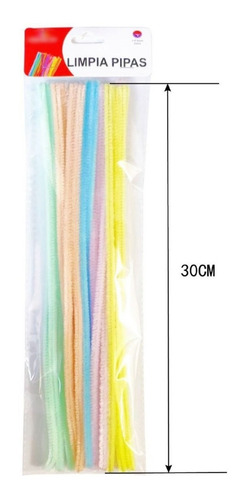 Limpiapipas Para Manualidades De 0,6cm En Colores Pasteles