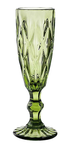 6 Copas Cristal Vino Flauta Libia Grande 170ml Color Color Olivo