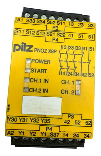 Pilz Pnoz X8p 777760 24vdc 3n/o 2n/c 2so