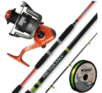 Comprar Combo Variada Caña Albatros 2.40 Mt + Reel Waterdog + Tanza