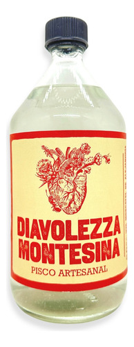 Diavolezza Montesina Pisco Artesanal 1000ml Mendoza 