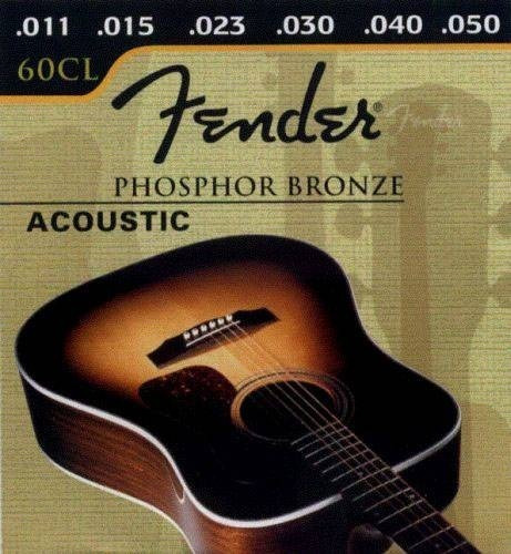 Cuerdas Guitarra Electroacústica Fender Phosphor Bronze 0.11